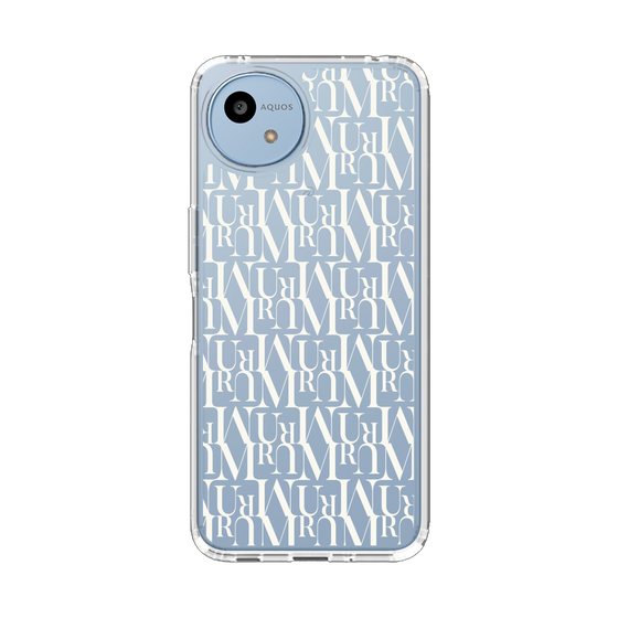 Slim Protection Case［ MURUA - Monogram - White ］