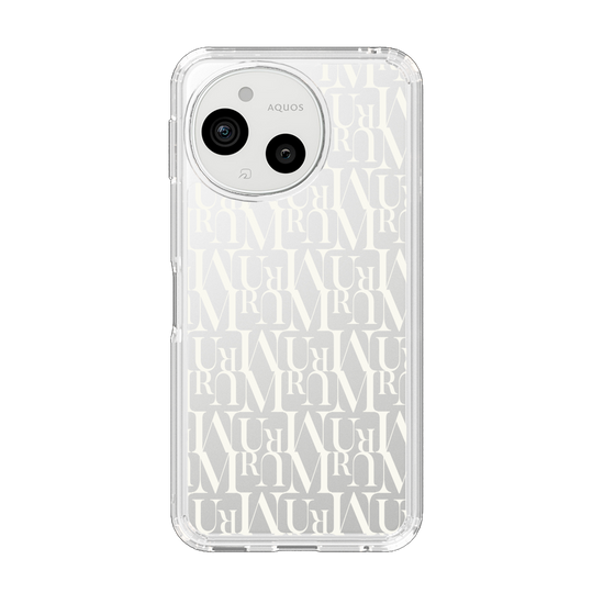 Slim Protection Case［ MURUA - Monogram - White ］