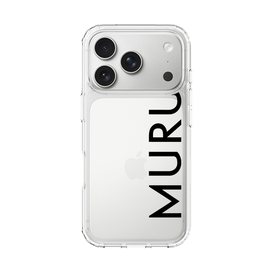 Slim Protection Case［ MURUA - Logo - Black ］