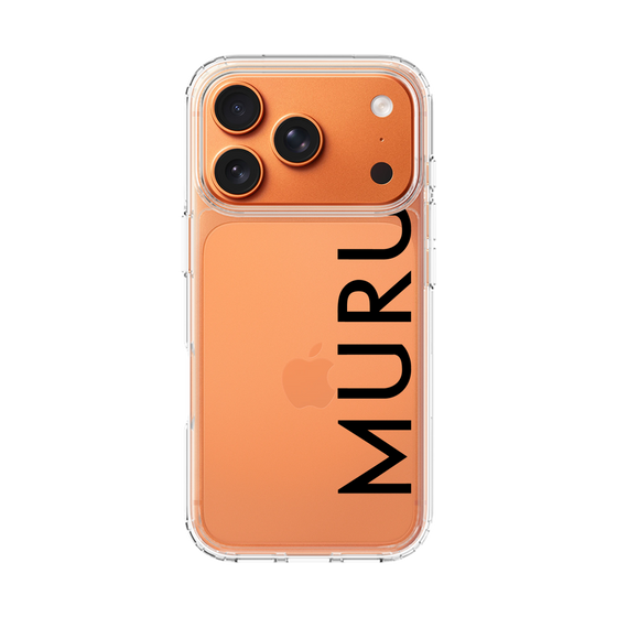 Slim Protection Case［ MURUA - Logo - Black ］