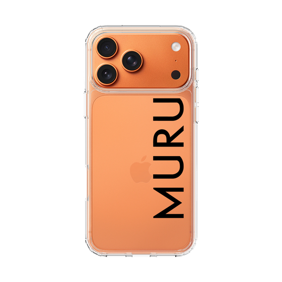 Slim Protection Case［ MURUA - Logo - Black ］