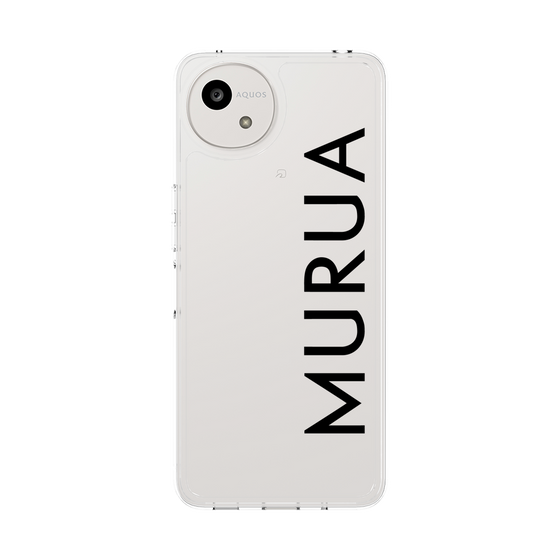 Slim Protection Case［ MURUA - Logo - Black ］