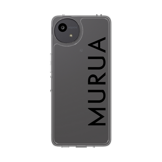 Slim Protection Case［ MURUA - Logo - Black ］