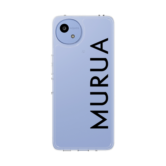 Slim Protection Case［ MURUA - Logo - Black ］