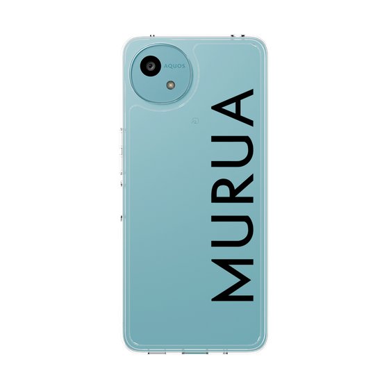 Slim Protection Case［ MURUA - Logo - Black ］