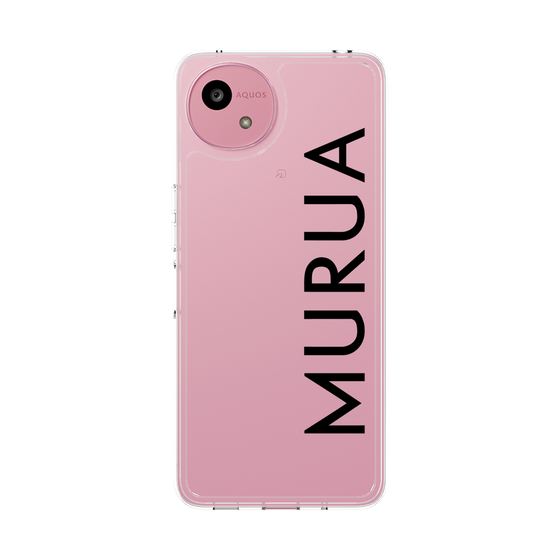 Slim Protection Case［ MURUA - Logo - Black ］