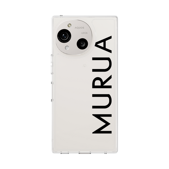 Slim Protection Case［ MURUA - Logo - Black ］