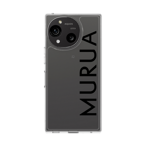 Slim Protection Case［ MURUA - Logo - Black ］