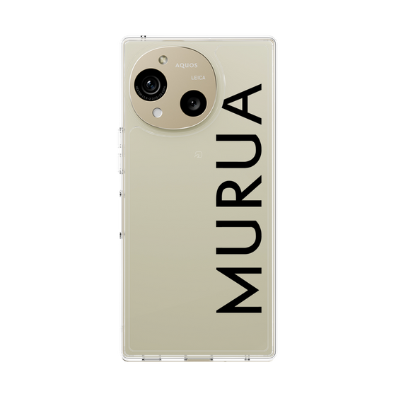Slim Protection Case［ MURUA - Logo - Black ］