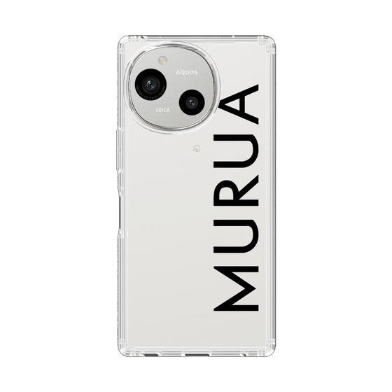 Slim Protection Case［ MURUA - Logo - Black ］
