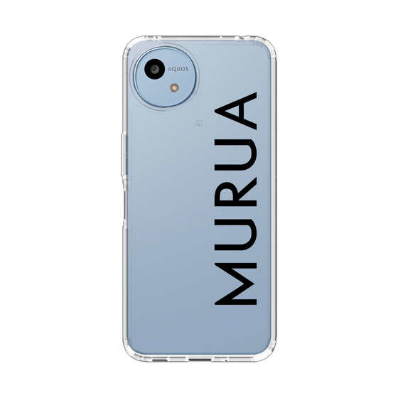 Slim Protection Case［ MURUA - Logo - Black ］