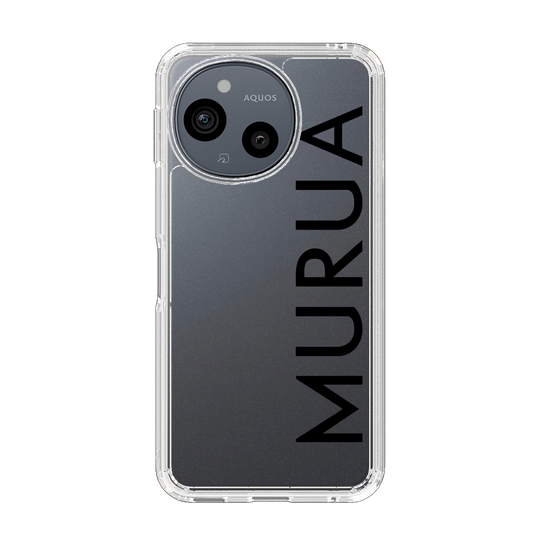 Slim Protection Case［ MURUA - Logo - Black ］