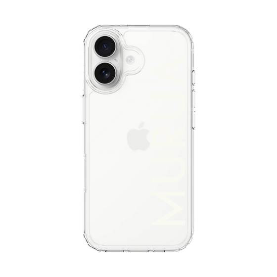 Slim Protection Case［ MURUA - Logo - White ］