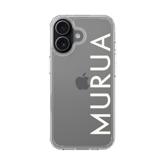 Slim Protection Case［ MURUA - Logo - White ］