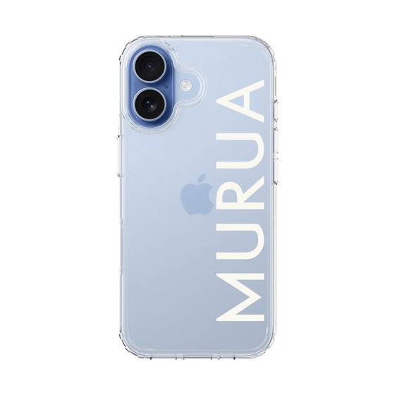 Slim Protection Case［ MURUA - Logo - White ］