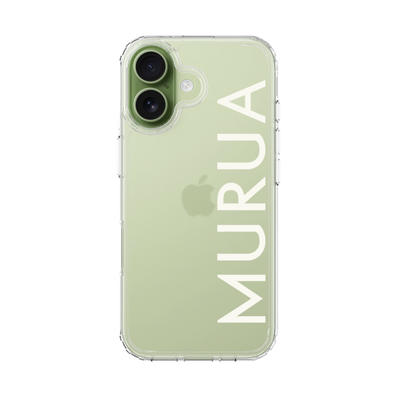 Slim Protection Case［ MURUA - Logo - White ］