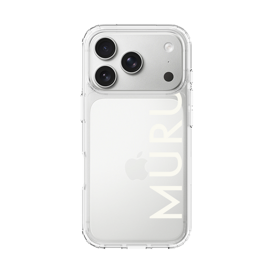 Slim Protection Case［ MURUA - Logo - White ］