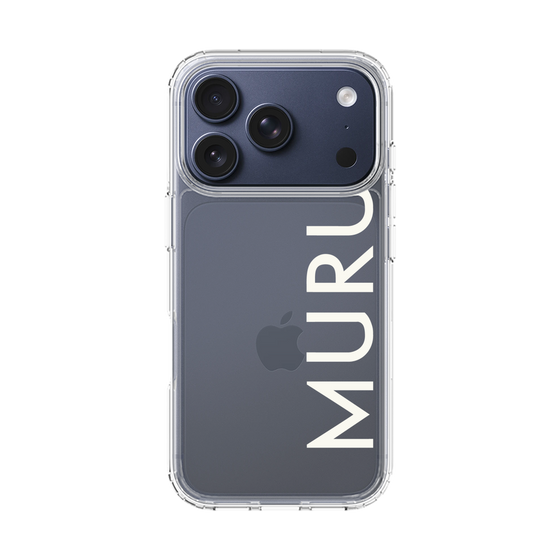 Slim Protection Case［ MURUA - Logo - White ］