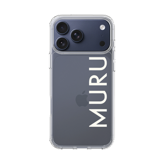 Slim Protection Case［ MURUA - Logo - White ］
