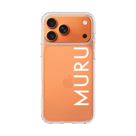 Slim Protection Case［ MURUA - Logo - White ］