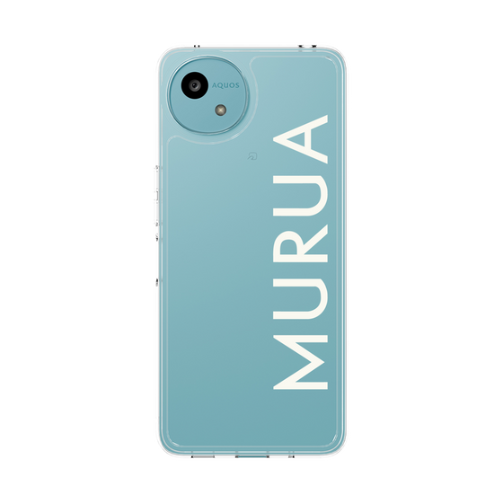 Slim Protection Case［ MURUA - Logo - White ］
