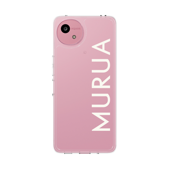 Slim Protection Case［ MURUA - Logo - White ］