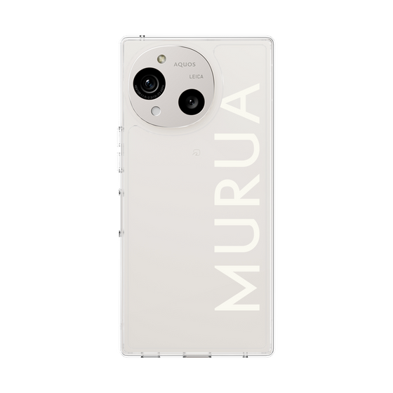 Slim Protection Case［ MURUA - Logo - White ］