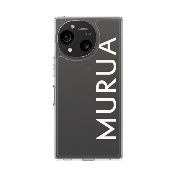 Slim Protection Case［ MURUA - Logo - White ］