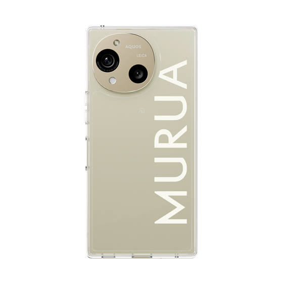 Slim Protection Case［ MURUA - Logo - White ］