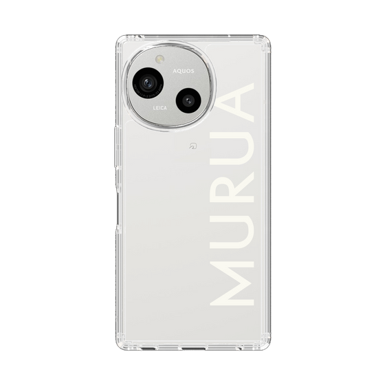 Slim Protection Case［ MURUA - Logo - White ］