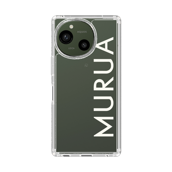 Slim Protection Case［ MURUA - Logo - White ］
