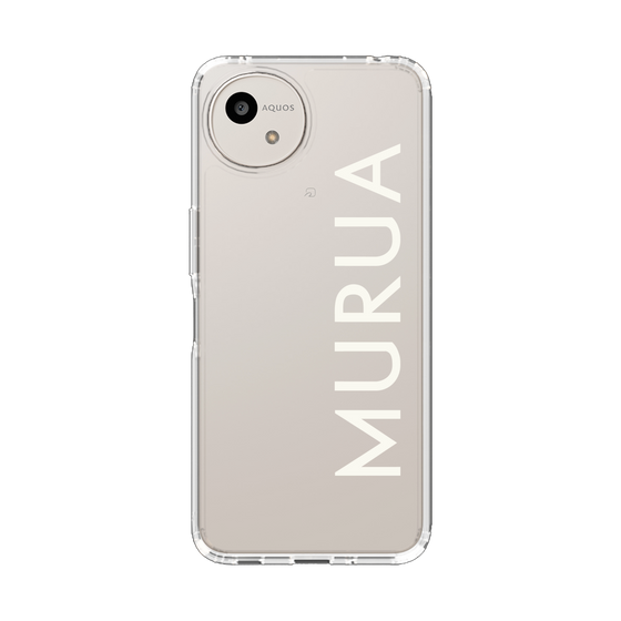 Slim Protection Case［ MURUA - Logo - White ］