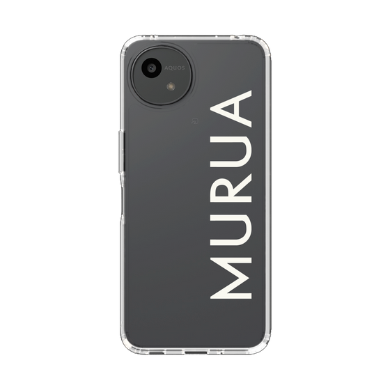 Slim Protection Case［ MURUA - Logo - White ］