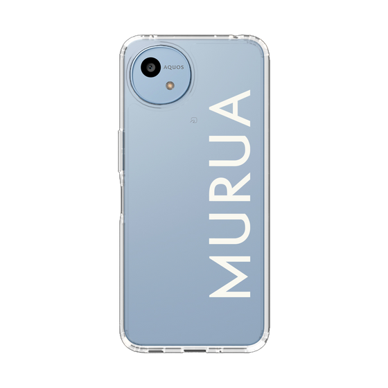 Slim Protection Case［ MURUA - Logo - White ］