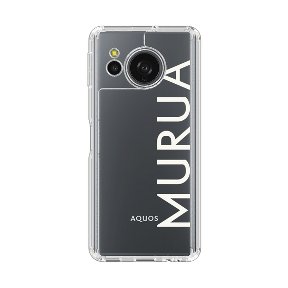 Slim Protection Case［ MURUA - Logo - White ］