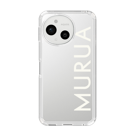 Slim Protection Case［ MURUA - Logo - White ］