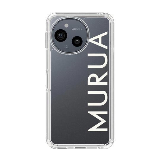 Slim Protection Case［ MURUA - Logo - White ］