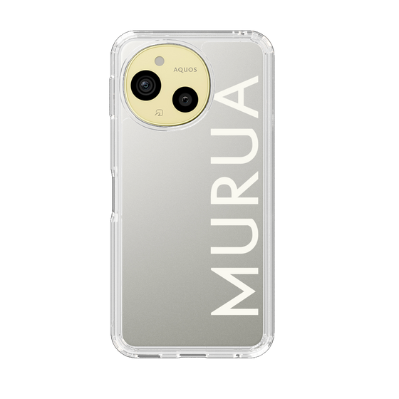 Slim Protection Case［ MURUA - Logo - White ］