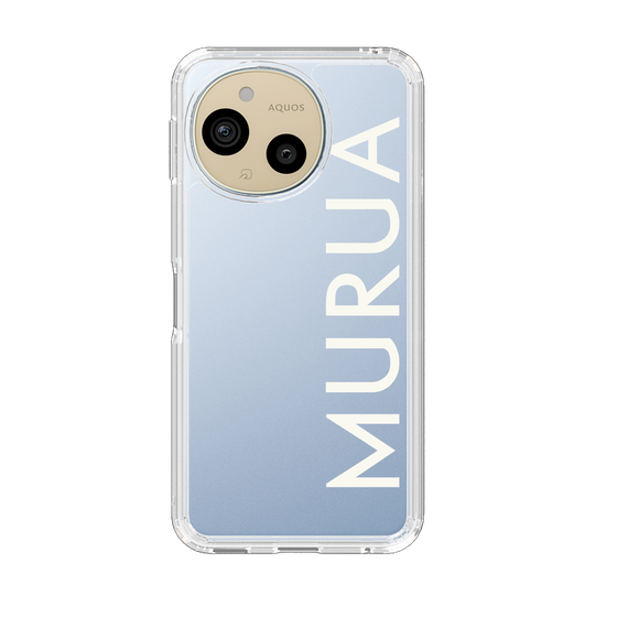 Slim Protection Case［ MURUA - Logo - White ］