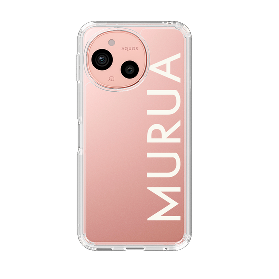 Slim Protection Case［ MURUA - Logo - White ］