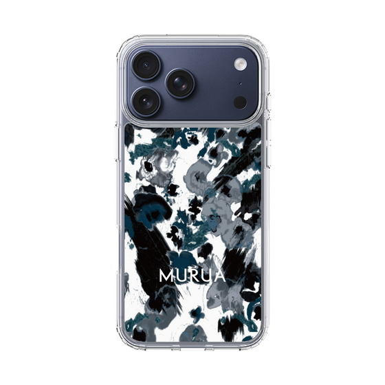 Slim Protection Case［ MURUA - Art print - Black × White ］