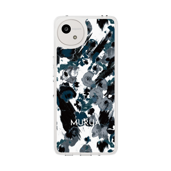 Slim Protection Case［ MURUA - Art print - Black × White ］
