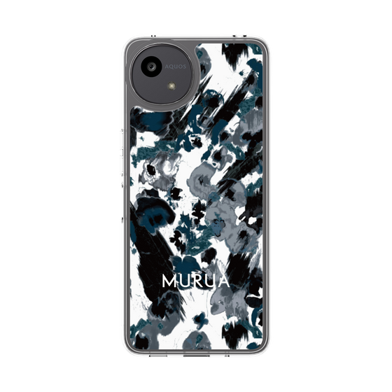 Slim Protection Case［ MURUA - Art print - Black × White ］