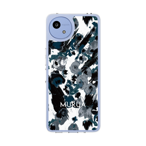 Slim Protection Case［ MURUA - Art print - Black × White ］