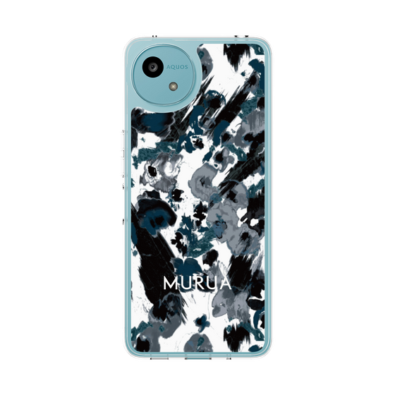 Slim Protection Case［ MURUA - Art print - Black × White ］