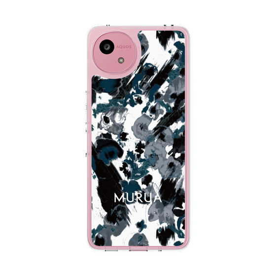 Slim Protection Case［ MURUA - Art print - Black × White ］