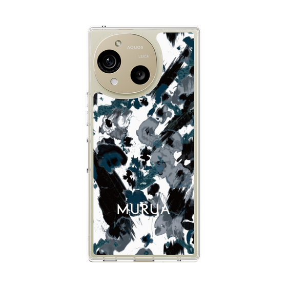 Slim Protection Case［ MURUA - Art print - Black × White ］
