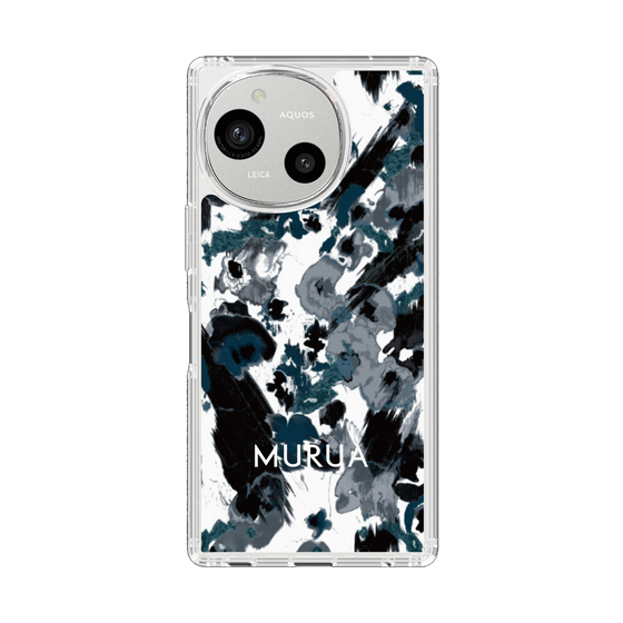 Slim Protection Case［ MURUA - Art print - Black × White ］