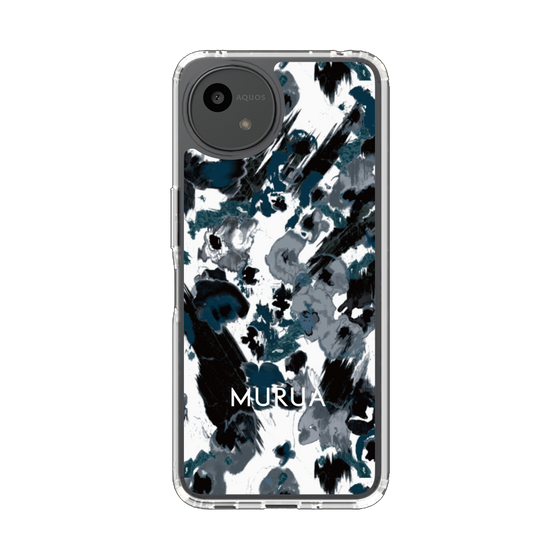 Slim Protection Case［ MURUA - Art print - Black × White ］