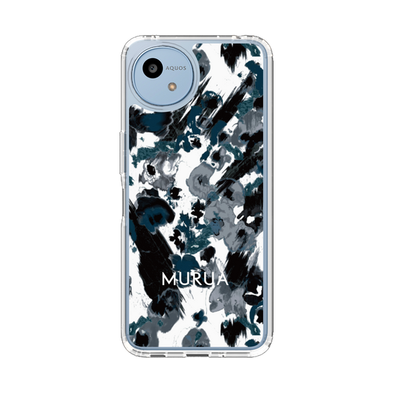 Slim Protection Case［ MURUA - Art print - Black × White ］